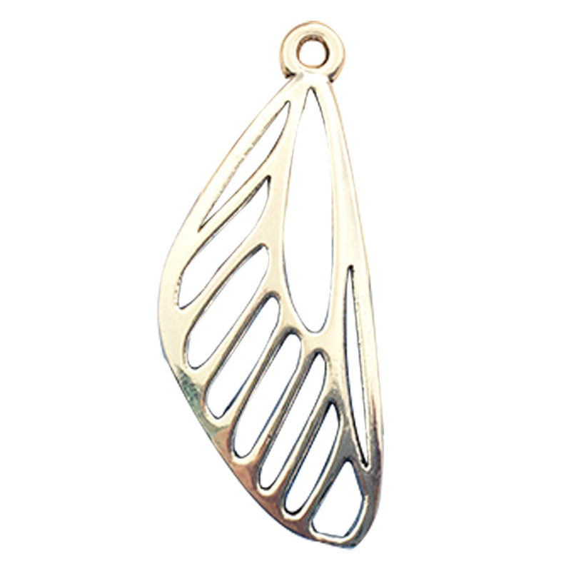 Accesorios de la joyería DIY 1 aleación de zinc accesorios en forma de corazón de plata antigua al azar accesorios de ala mixta suministro directo de fábrica