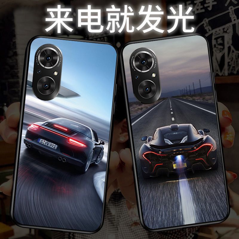 适用新款华为mate70手机壳nova14来电发光mate60荣耀200跑车p80潮
