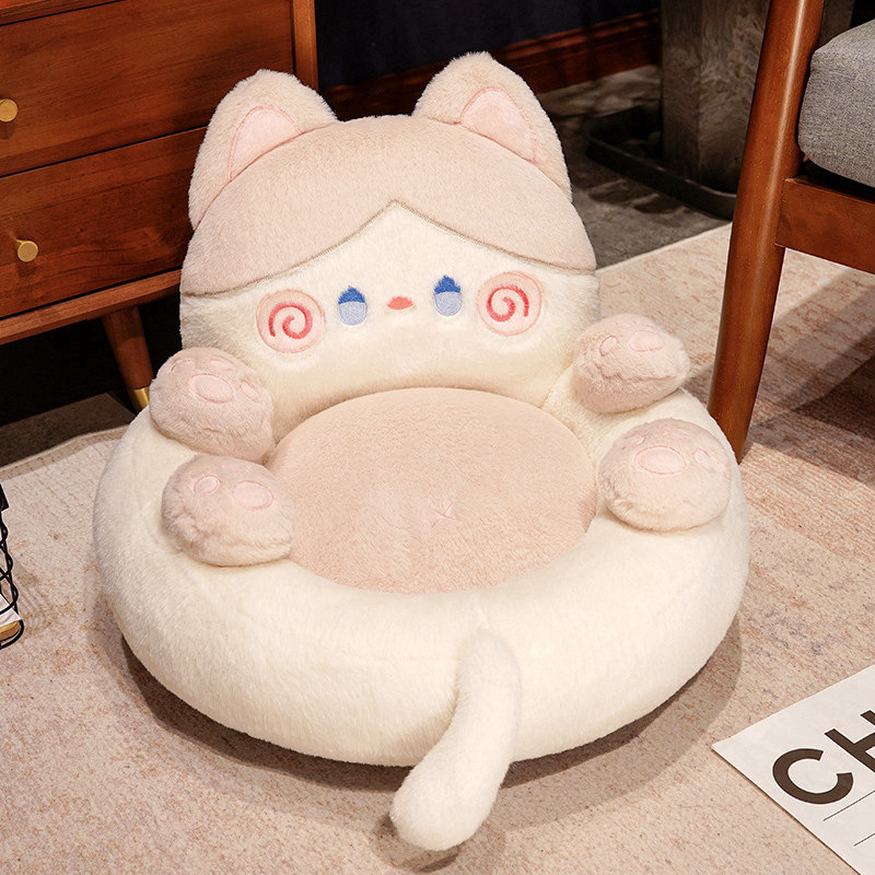Milk coffee color cat futon cushion