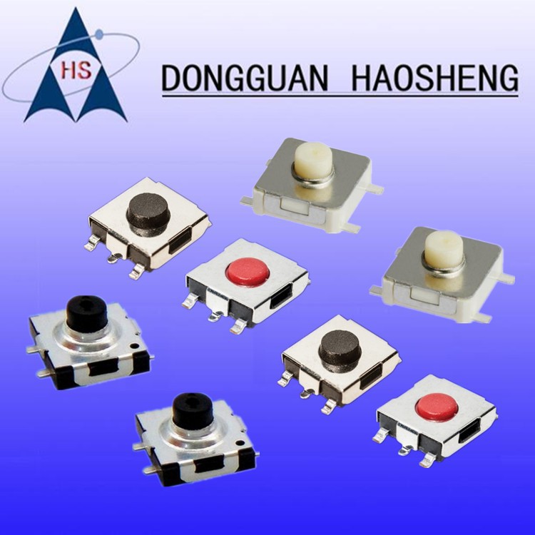 潮玩玩具用3.5*7侧按轻触开关防水防锈2*3边二三脚按键微动开关