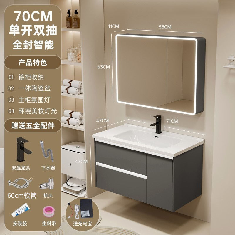 gabinete de baño de aluminio espacio lavabo cerámico de mano lavabo gabinete combinado lavabo lavabo lavabo