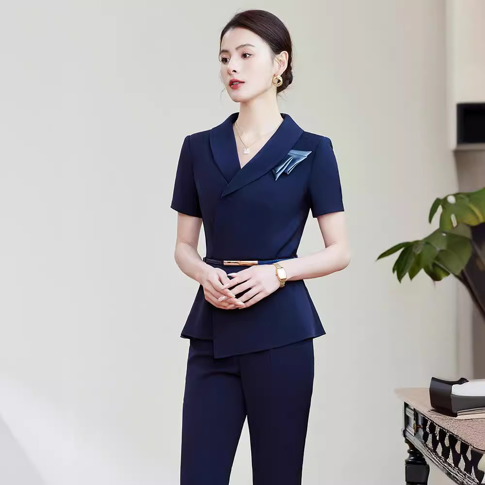 Black summer professional elegant fashionable set for hotel