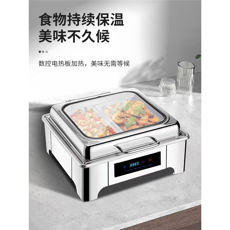 horno de buffet de acero inoxidable comercial hidráulico visual horno buffet horno de hotel horno de desayuno calefacción eléctrica horno de aislamiento de calor platos