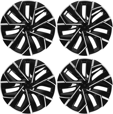 Suitable for 2017-2024 Tesla old model Y 19inch Trident wheel hub caps (Digər kuzov və aksesuarlar) - two-tone-black-silver