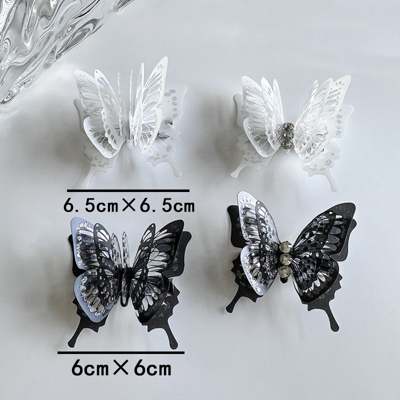Butterfly Hair Clip Niche Design Multi Layer Ancient Style Pin_voghion.com