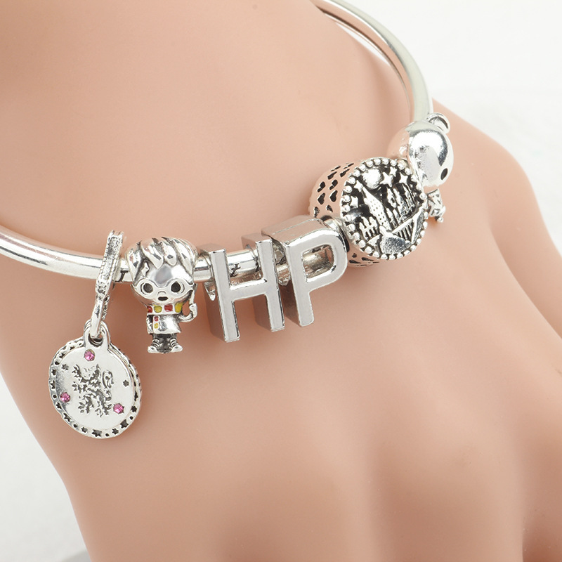 Cartoon Style Animal/Zodiac Alloy Cartoon Plating Beads Zircon Bracelet, Bracelet