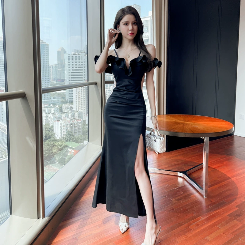 L096 Трансграничная внешняя торговля женская одежда оптом в Юго-Восточной Азии сексуальная с низким вырезом