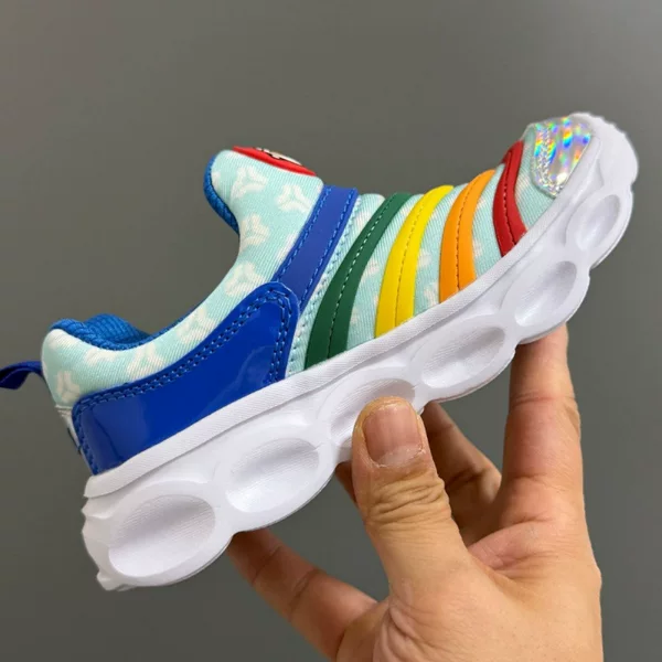 Directly Supplied from Putian Factory, Nk9117 Nk New Model Caterpillar Led Children's Slip-On Sneakers