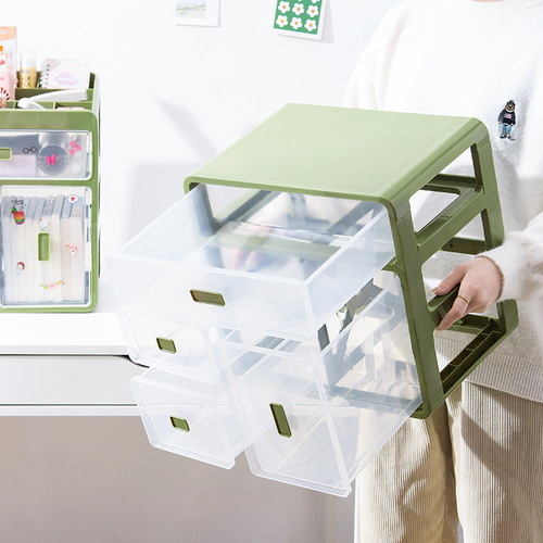 Xingyou desktop storage box stationery desk storage rack dormitory sundries small cabinet drawer-type organizing storage box