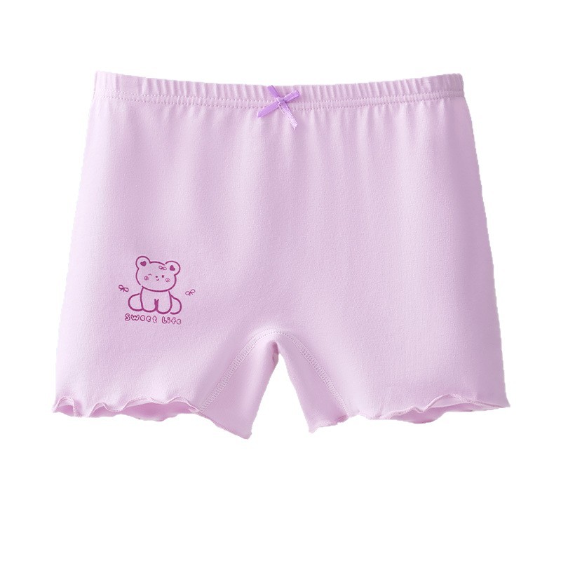 Pantalones de seguridad para niñas, bragas, algodón todo en uno anti-brillo, pantalones de seguro para bebés y niños delgados de verano para niñas al por mayor