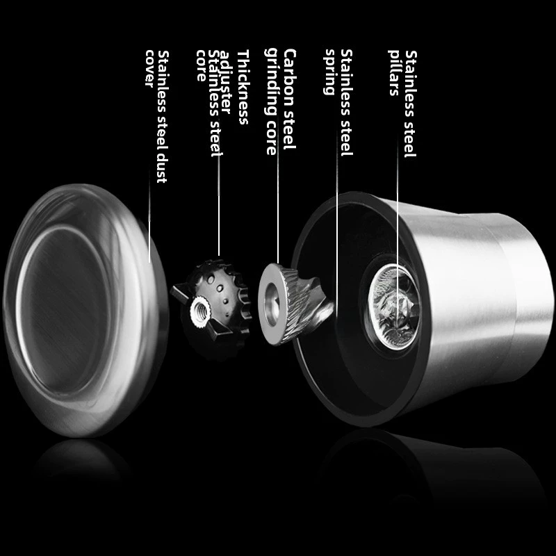Glass manual chopper stainless steel, direct factory sales