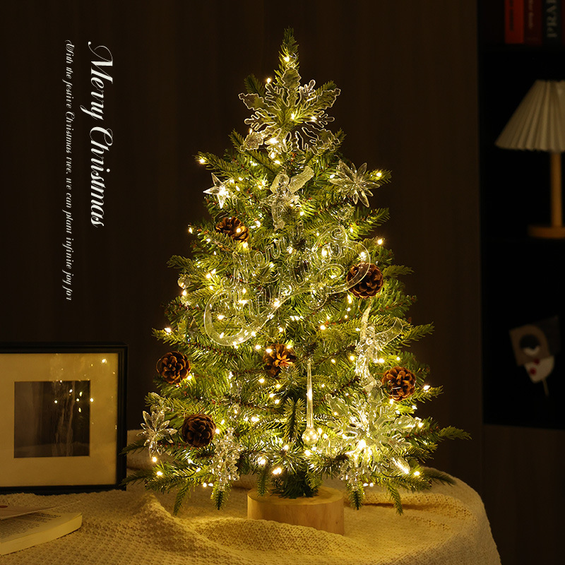 2025 nuevo hogar pequeño decoración de escritorio decorativa paquete de materiales diy Navidad viento decoración árbol de Navidad