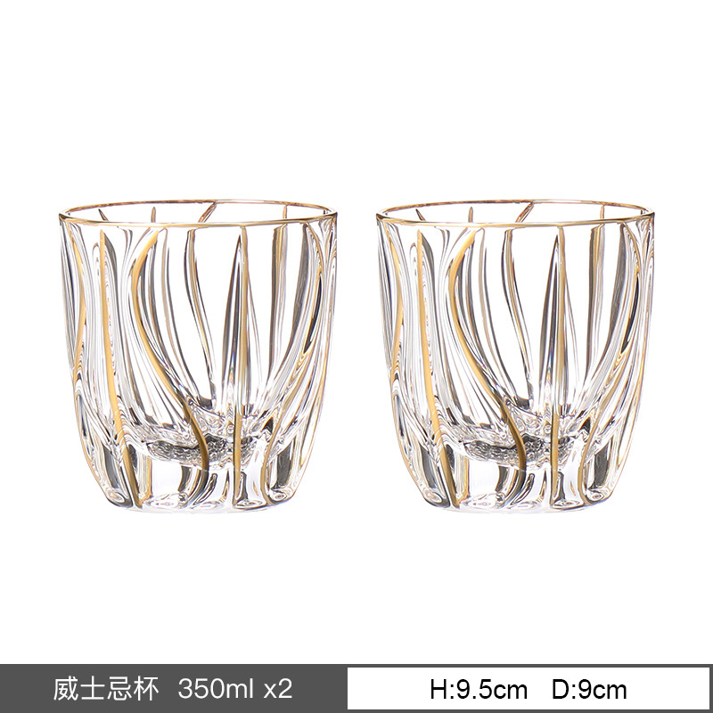 Importación checa de cristal de whisky sin plomo casera de reubicación regalos de vinos botellas de vinos de vino extranjero caja de regalo set