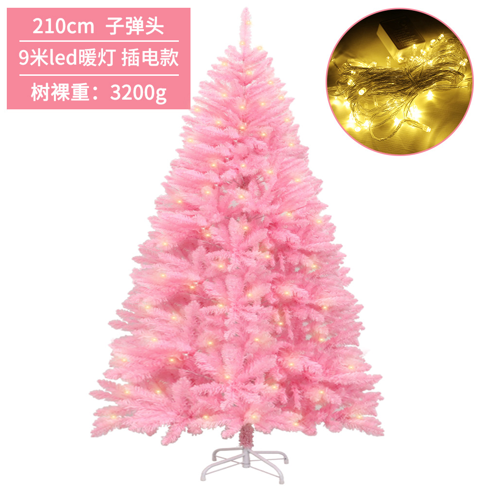 Flor de cerezo Rosa árbol de Navidad centro comercial ventana decoración de Navidad señaló cifrado de cabeza plana simulación de Navidad árbol decorativo