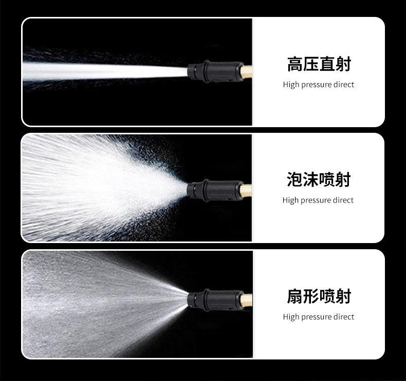 Menghu Black Cat High-Pressure Car Washing Machine 220V High-Power Household Cleaning Machine Pressure Water Gun Car Washing Pump Aluminum