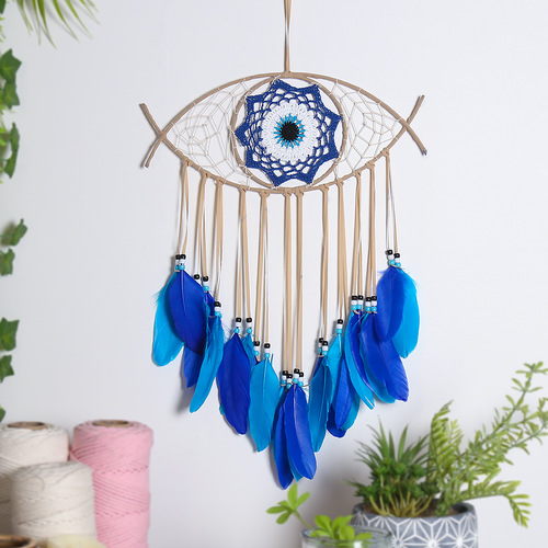 Cross-border hot selling devil's eye home decoration dream catcher wall hanging room decoration dream catcher
