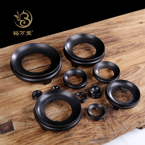 Large gourd base bracket gourd base ornaments imitation solid wood pallet play small gourd crafts shelf wholesale