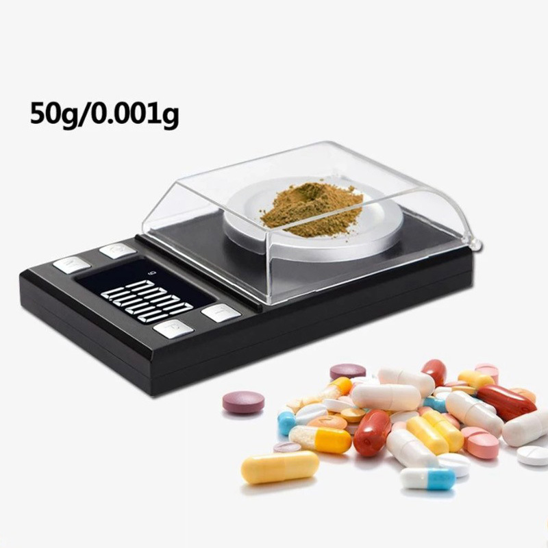 0.001g克拉称电子秤黄金珠宝秤便携毫克称小型分析天平工厂批发