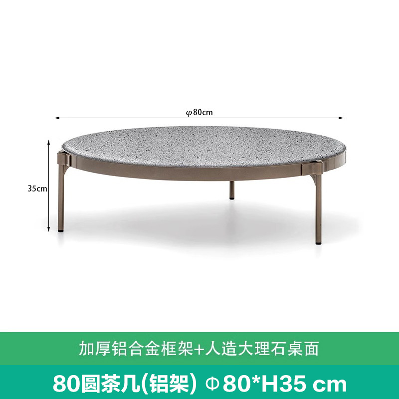 Combinación de sofá de ocio nórdico Patio al aire libre Villa Impermeable Sunscreen Garden Sunshine Room Muebles de ratán al aire libre