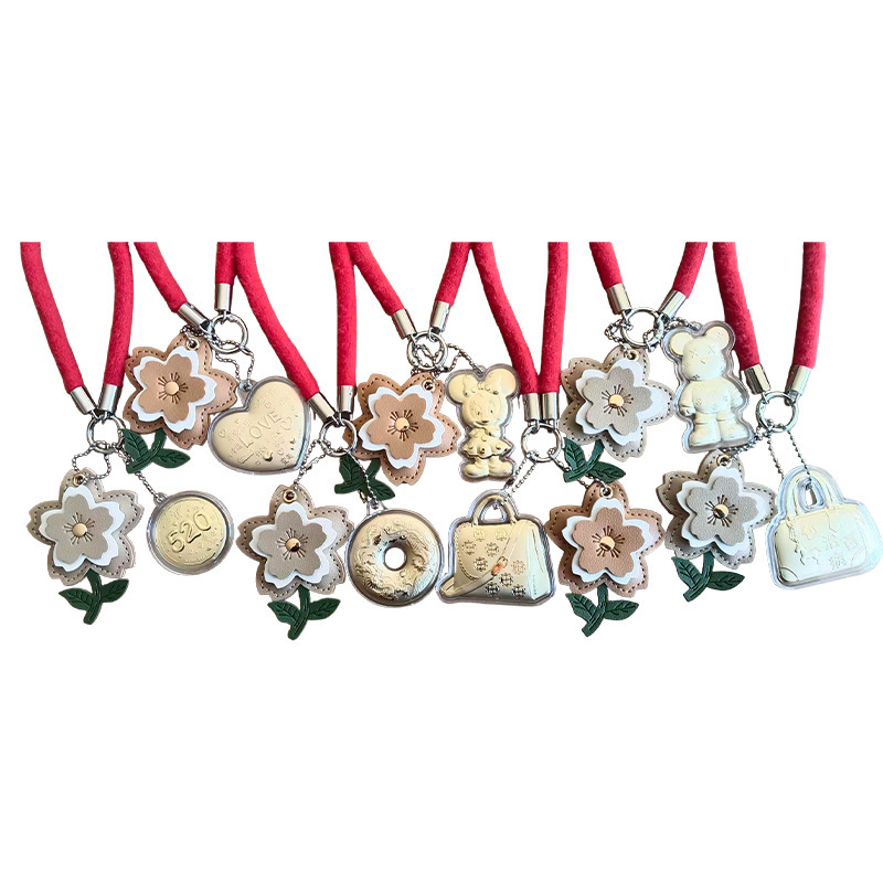 Women's Fashion Light Luxury Gold-Decorated Pendant Cross-Border Niche Designer Mini Flower Bag Pendant Wholesale Women's Fashion Light Luxury Gold-Decorated Pendant Cross-Border Niche Designer Mini Flower Bag Pendant Wholesale