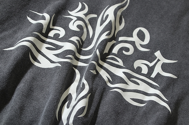 Kanye à la mode pur coton lavé vieux motif d'eau sweat à capuche et pull manteau_voghion.com