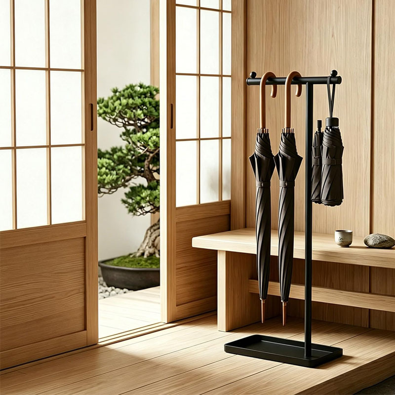 New Model Floor-Standing Umbrella Stand for Home and Commercial Use, Simple Umbrella Organizer and Storage Rack for Entryway and Balcony