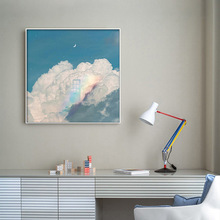 北欧风景温馨系装饰画客厅卧室床头摆画小清新小众艺术抽象壁画