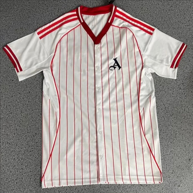 レアル・マドリ ユービン アーセナル ボカ ボタン型 ジッパー付き野球ユニフォーム ジャージ サッカーユニフォーム 新しい半袖野球ユニフォーム|undefined