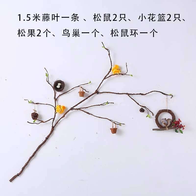 幼稚園空中ペンダント環境創造マイクロ風景環境レイアウト素材ペンダント装飾フォレストスタイルペンダント鳥の巣|undefined