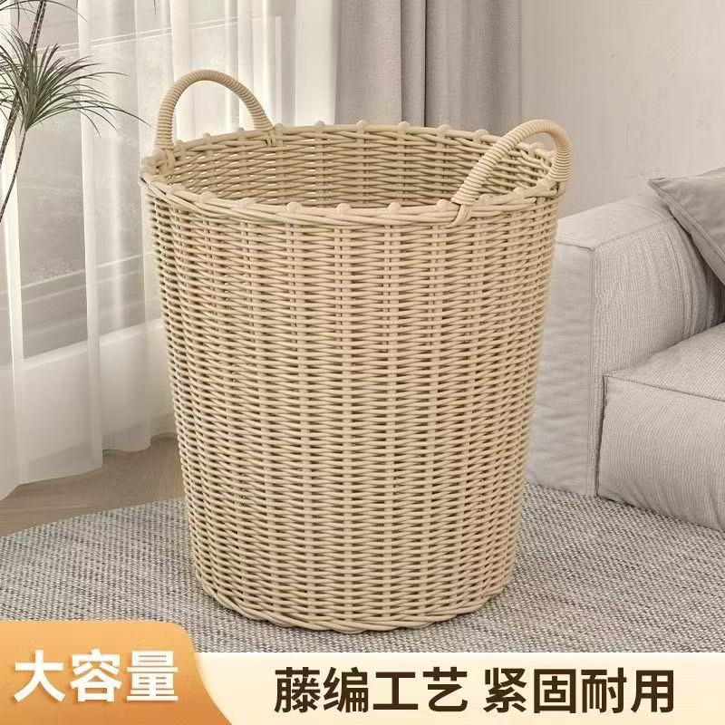Cestas de ropa sucia de baño Cestas de ropa sucia Cestas de ropa sucia Cestas de lavandería domésticas Cestas de ropa tejidas a mano