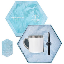 WEDGWOODWEDGWOOD派克新IM纯黑丽雅白夹宝珠笔+新IM纯黑丽雅白夹