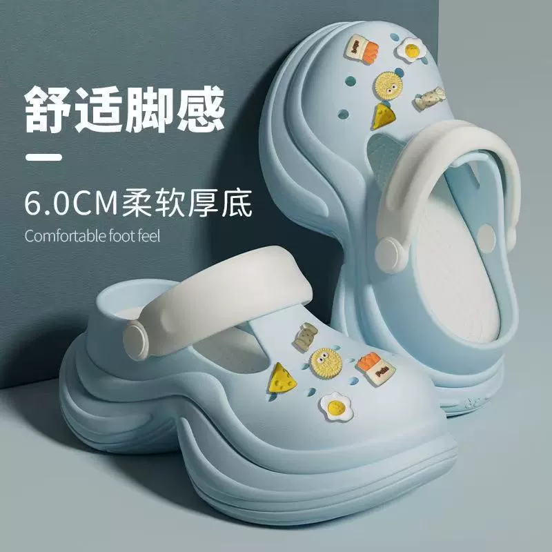 Летняя модная универсальная высокая пляжная обувь платформа, стиль высокого качества