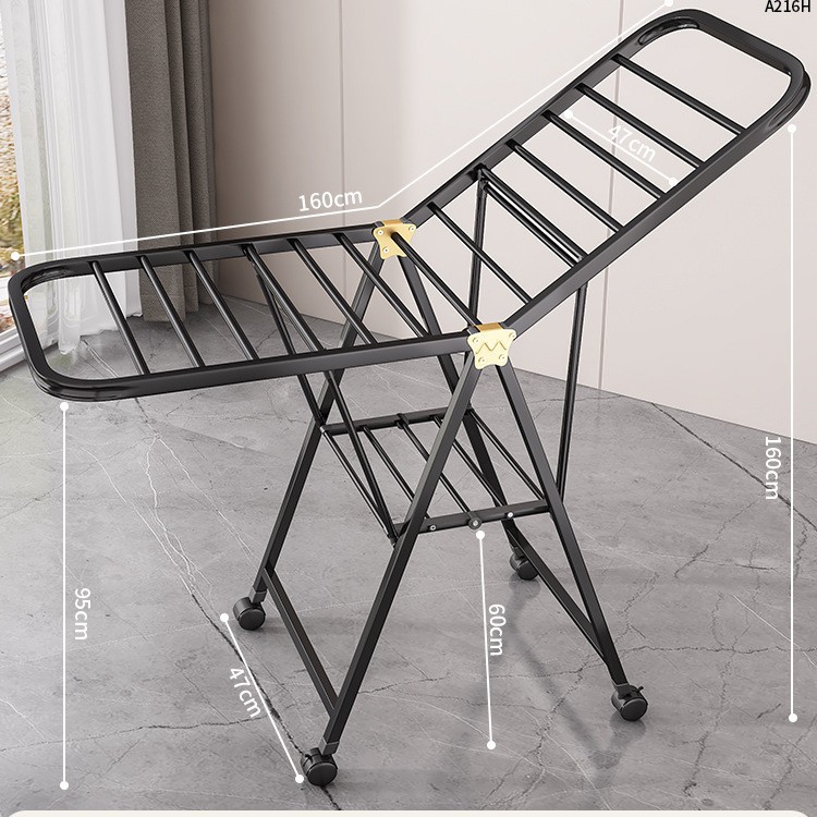 Percha de secado plegable para piso doméstico dormitorio balcón percha de secado para bebés interiores colgante de secado frío colcha de secado artefacto mágico image 14
