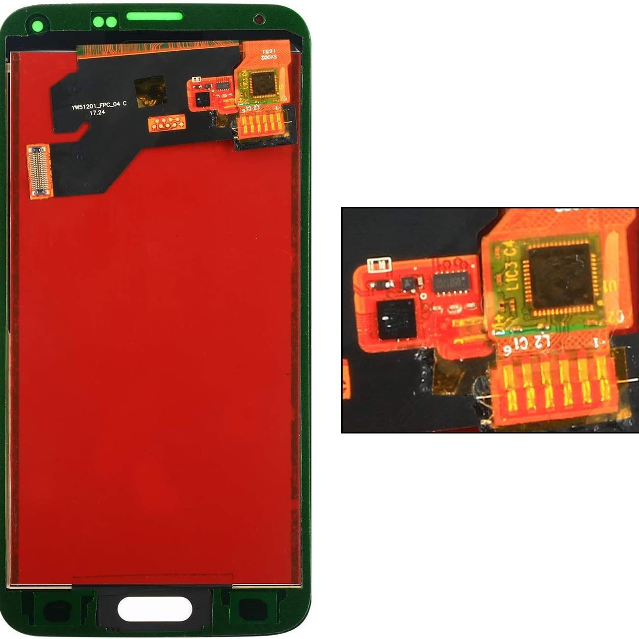 Aplicable al conjunto de pantalla Samsung S5 i9600 Pantalla LCD S5mini conjunto de pantalla con marcos S5 con marcos