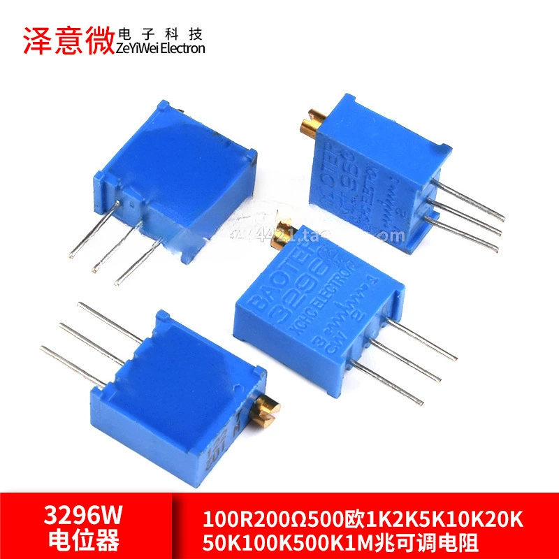 Потенциометр 3296W 100R200Ом 500 Евро 1K2K5K10K20K50K-1M 105 мегабайт Регулируемый резистор 201