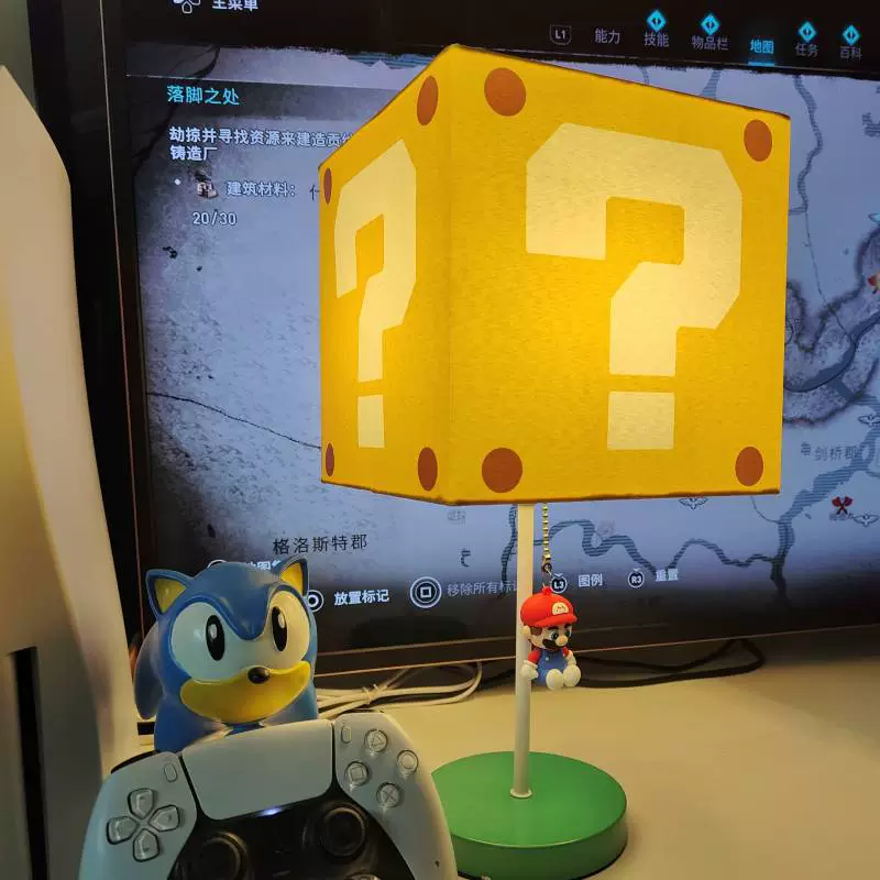 Настольная лампа Mario Taiwan Lantern, ночничок‑игрушка для прикроватной зоны, защита глаз, тёплый/3‑цветной свет