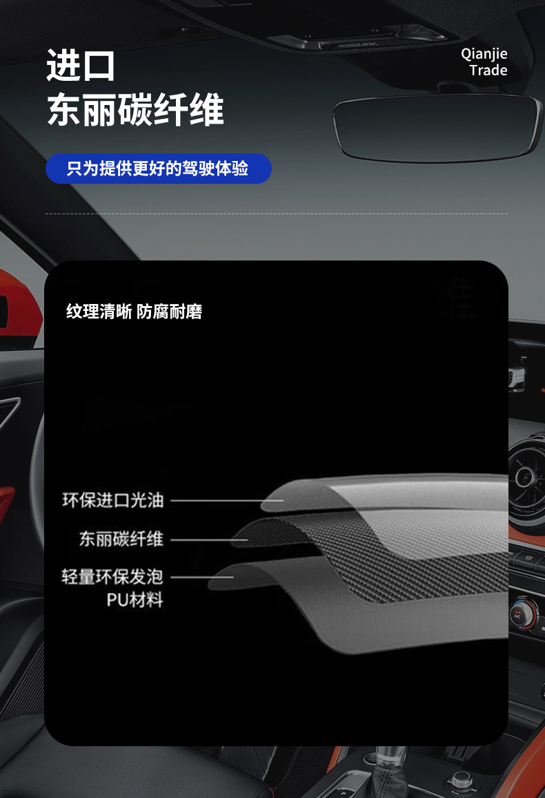 Cross-border foreign trade carbon fiber car steering wheel assembly modification supports customization for all car models. Consult customer service for custom designs