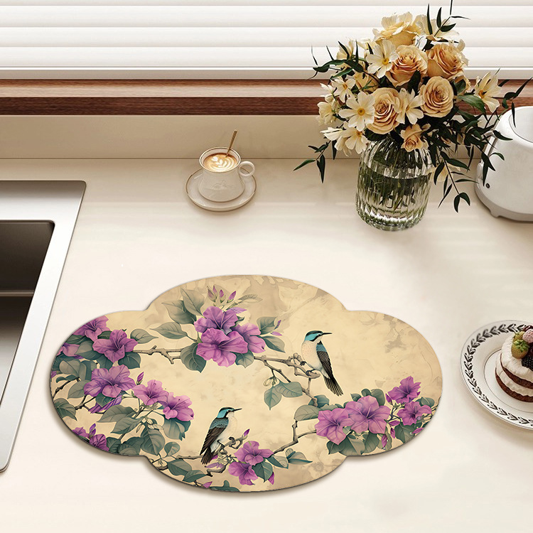Almohadilla de drenaje de cuero absorbente Almohadilla de succión de arte de té Zen creativo chino image 9