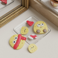 Cartoon Panda DIY Hole Shoes Accessory Decorations, Detachable Hood and Tassel Accessories, Cute Personalized