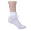 White lace knee socks