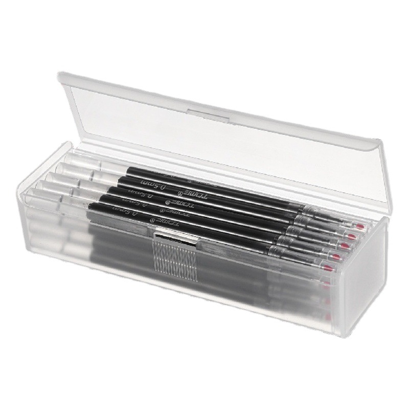 TOME20 refill collection box transparent frosted box student stationery storage school bully hollow core collection box wholesale