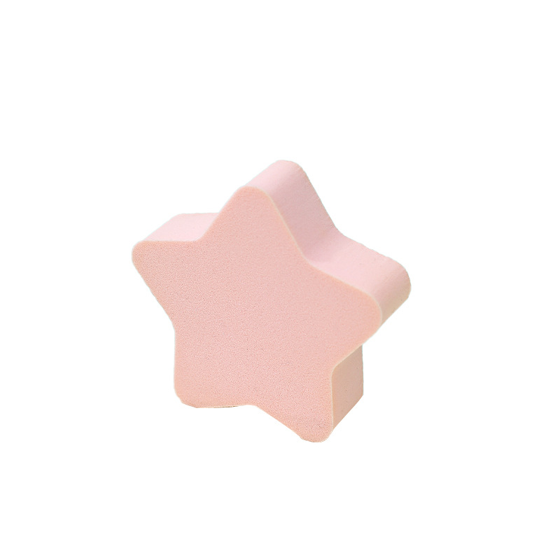 Estrellas personalizadas de forma alienígena huevo maquillaje suave polvo de maquillaje cojín de aire irregular polvo esponja bloque de herramientas de maquillaje