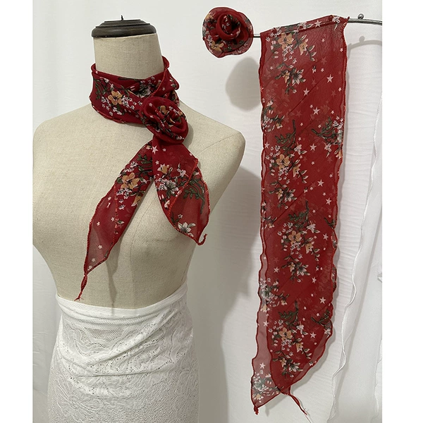 Starry leaves of wine red-roses