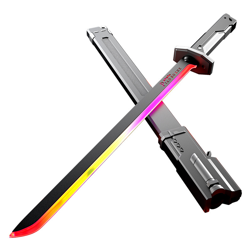Cool Spark Sword Lightsaber Juguetes para niños Juguetes para niños Juguetes para niños Juguetes de spray de tecnología negra