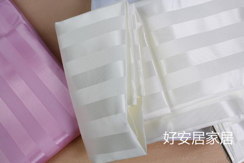 S83V hotel shower curtain with reinforced buttonholes, polyester waterproof yin and yang strip shower curtain, five colors and multiple sizes