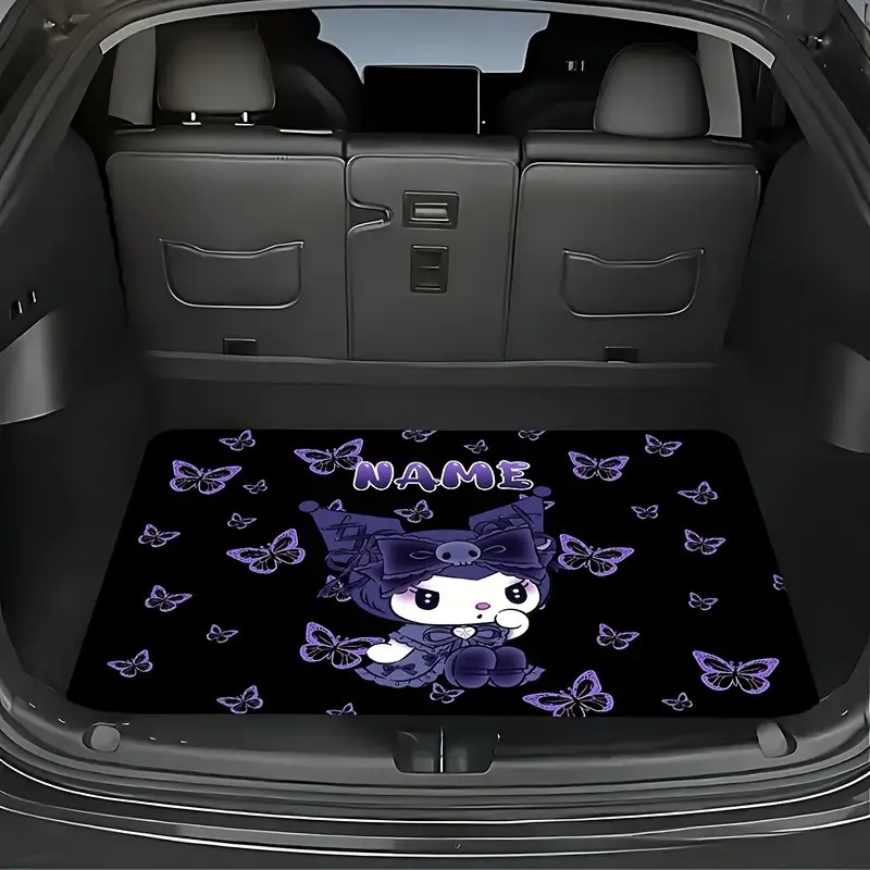 Cross-Border Temu Hot-Selling Cartoon Crystal Velvet Dust-Proof Mat for Car, Stain-Resistant and Easy to Care for Trunk Item Mat Can Be Shipped on Behalf of Others