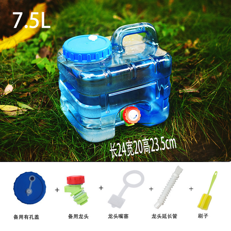 蛇口付き屋外浄水飲料水バケツプラスチック家庭用正方形車載水貯蔵タンクポータブル大型バケツなし|undefined