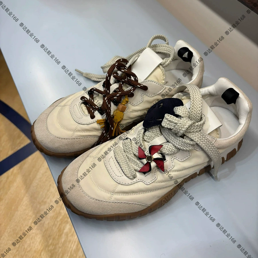 Обувь Mui Miaojia для моральной подготовки? женские кроссовки стиль новой ранней весны 2025 года ретро, круглый носок, старый шнуровка, дышащие, Forrest Gump кроссовки