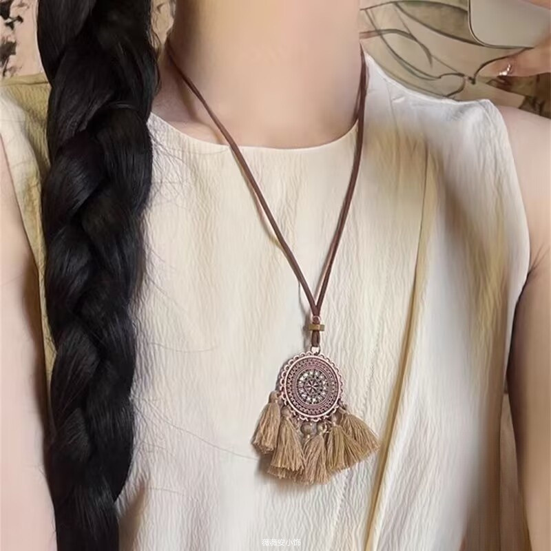 亚克力圆形不规则吊坠项链冷淡风简约时尚锁骨链个性设计百搭项饰|undefined