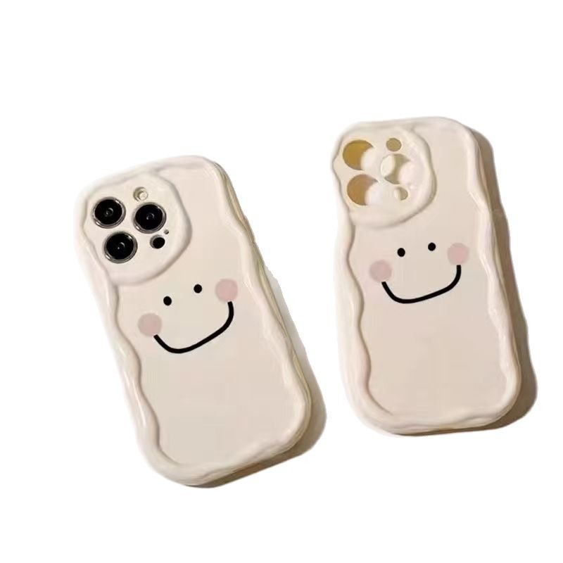 Sonrisa rubor para iphone15promax funda para teléfono móvil Apple 16 anti-caída 14pro simple 13/12 chica